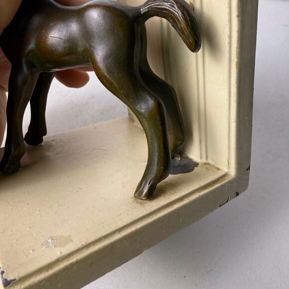 Vintage metal horse colt book ends - Picture 8 of 10